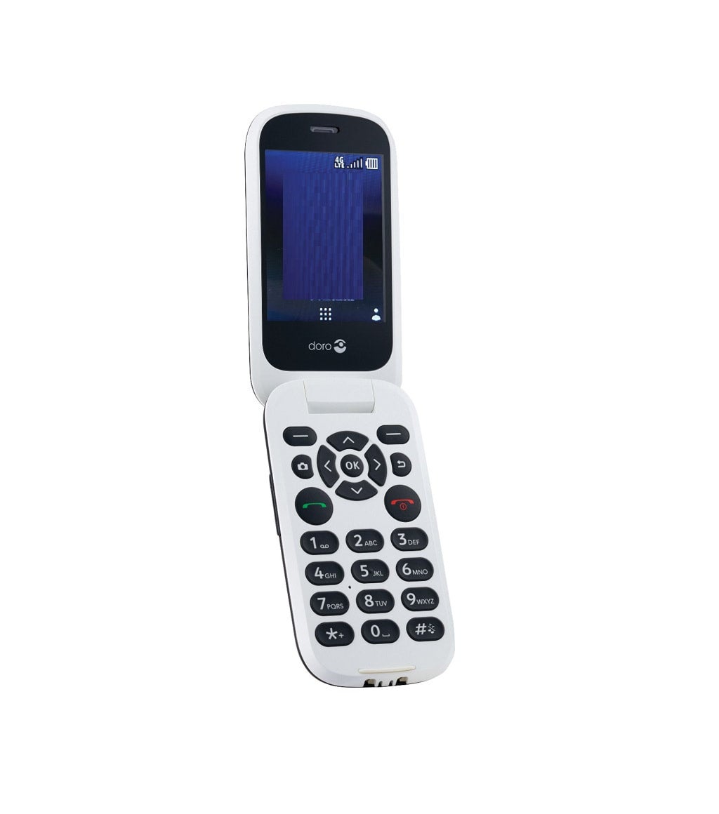 Doro 7050 Flip Cell Phone (4G Compatible) for Flash Mobile - CPO
